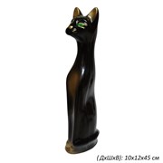 Копилка Кот средний черный глянец/1х18/10х12х45 см 00000025