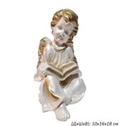 Ангел с книгой сидит 10х16х18 см 00017320