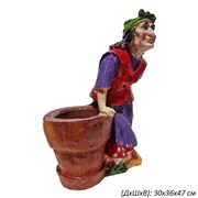 Кашпо Баба Яга 30х36х47 см 00017118