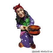 Баба Яга с горшком 40х41х72 см 00017137