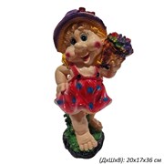 Девочка с фруктами 20х17х36 см 00017328