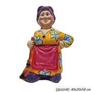 Теща с веником большая 40х20х58 см 00017266