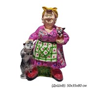 Теща с котом и собачкой 50х35х80 см 00017160
