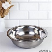 Миска металлическая d=29 см, h=6,5 см 00017346