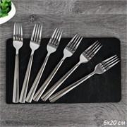 Вилка столовая набор 6 штук гладкая (2006) /1х100/ 00017372