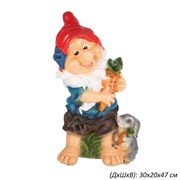 Гном с зайцем 30х20х47 см 00004239