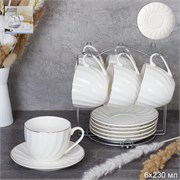 Чайный набор 12 пред 230 мл /GC55-12M на подставке 00017743