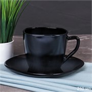 Чайная пара 2 предмета квадратная черная BFB220C 00015112