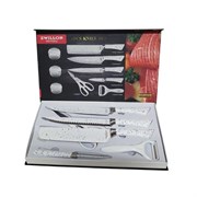 Набор ножей 6 предметов ZWILLON (рифленые) белые 00017765