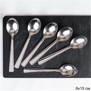 Ложка чайная 6 штук Серебро Сюита / MJT92 /уп 100 00017783