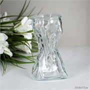 Ваза для цветов 17 см Мятое стекло / WRD-134 00017922