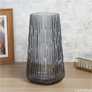 Ваза для цветов 23 см серая WRD-111/уп 20/ без уп 00017929