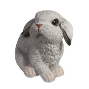 Зайка Шуня сидит белый 17х11х15 см 00017813