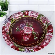 Поднос круглый 40 см металл Эмаль/ M-622 /уп 100/ 00017989