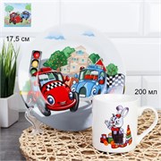 Набор посуды 2 пред Машины с зайчиком C880#/DV-748 00017514