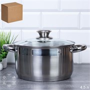 Кастрюля 4,5 л Ария / FGL-4.5 /уп 1/индукция/ 00018065