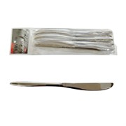 Нож столовый 6 штук серебро (96304) 00017823