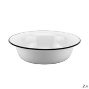 Миска 2 л эмаль 20-0310 без рисунка /уп 20/ 00018129