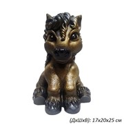 Копилка Лошадка сидит бронза 17х20х25 см гипс 00018157