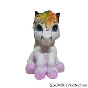 Копилка Лошадка сидит цветная 17х20х25 см гипс 00018156