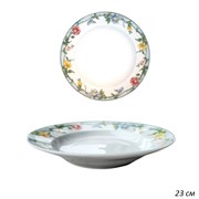 Тарелка №9 глубокая/уп.48 / d=23 см фарфор 00002984