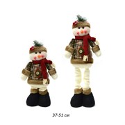 Фигурка Снеговик на телескоп ножках 37-51 см  Е150 00018333