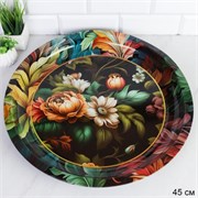 Поднос круглый 45 см металл Эмаль/ M-621 /уп 60/ 00018336