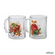 Кружка 1208 Новый год 320 мл в гофре /1х24/ 00017681