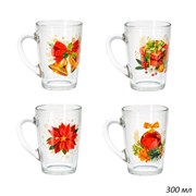 Кружка 1334 Новый год 300 мл в гофре /1х20/ 00017660