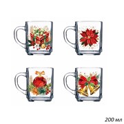 Кружка 1335 Новый год 200 мл в гофре /1х20/ 00017554