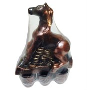 Винный набор Лошадь бронза 7 предметов 1500 /100 м 00018416