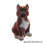 Копилка Питбуль флок большой/1х7/ 32х20х15 см 00003454