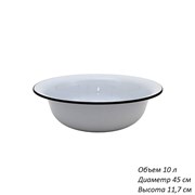Таз 10 л эмаль (гранит) без рисунка 43004-222 00018136