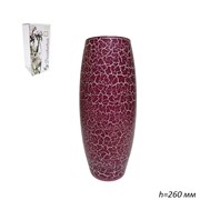 Ваза 43966 Бело-бордо трение h=260 мм /1х6/ 00018330