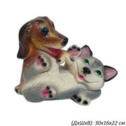 Копилка Кот и Пёс 30х16х22 см 00018760