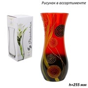 Ваза 43737 Абстракция тонированная микс h=255 мм 00010424