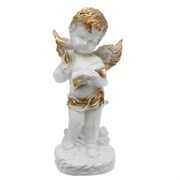 Ангел с книгой бело-золотой/1х8/16х12х32 см
