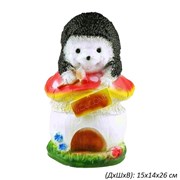 Еж на домике-грибе Велком 15х14х26 см 00019039