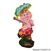 Девочка клубничка с табличкой Велком 27х24х51 см 00019079