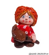 Домовенок Кузя с веником 28х26х39 см 00019108