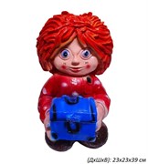 Домовенок Кузя с сундуком 23х23х39 см 00019107