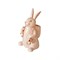 Статуэтка Кролик с корзиной бежевый 13х9х23 см - фото 36263
