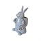 Статуэтка Кролик с корзиной серый 13х9х23 см - фото 36265