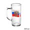 Кружка пивная 1485 0,33 л Флаг России в гофре 1х15 00018392
