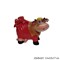 Копилка Коровка с бантом глянец 11х22х17 см керам 00018417