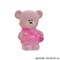 Копилка Медвеженок девочка с сумочкой розовая 30см 00015476