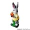 Заяц с морковками 15х17х45 см 00012017